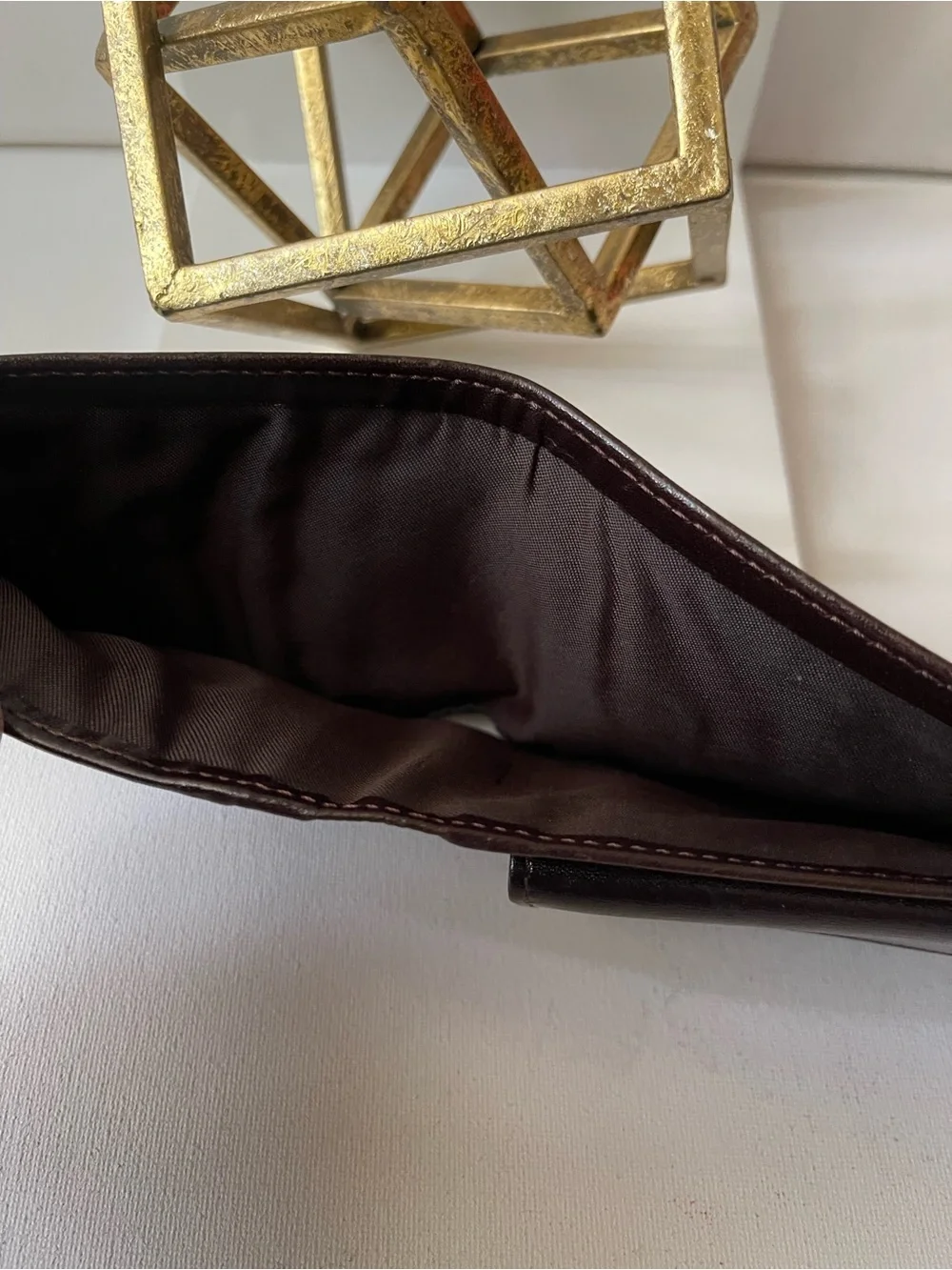 Fendi Brown Zucca Men's Leather Bifold Wallet Authentic Vintage